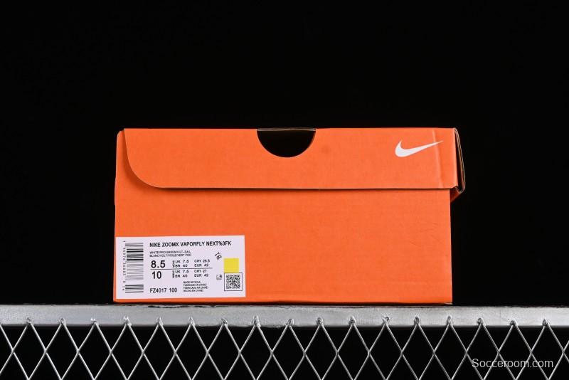 Nike ZoomX Vaporfly NEXT% 3 Marathon Series Foam Ultra-Lightweight Cushioned Running Shoes - FZ4017-100