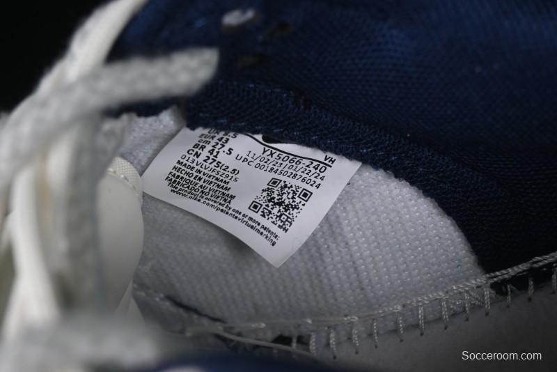 Nike SB Dunk Low Stussy Anniversary Edition High-End Custom Sneakers with Lace-Up Design in Grey White and Navy - YX5066-240