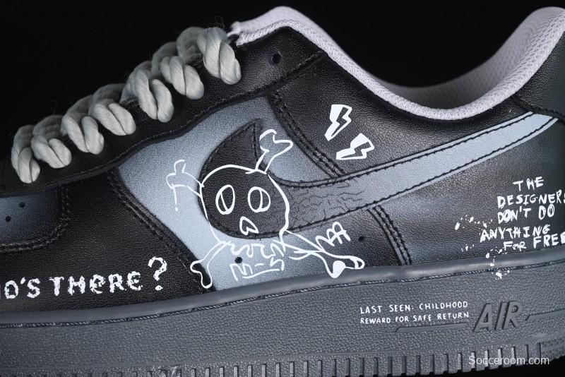 Nike Air Force 1'07 Low Gradient Skeleton Casual Sneakers - YD2425-110