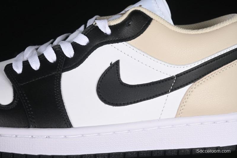 Nike Air Jordan 1 Low AJ1 Cream White Low-Top Casual Sneakers - 553558-153