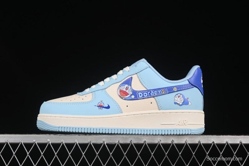 Nike Air Force 1'07 Low Doraemon Casual Sneakers with Full-Length Air Cushion - DF0188-059