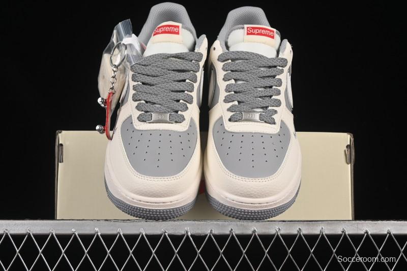 Nike Air Force 1 '07 Low Supreme Casual Sneakers with Full-Length Air Cushion - HH7518-058