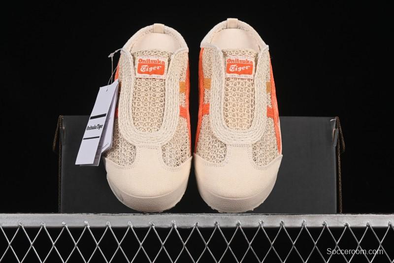 Onitsuka Tiger Mexico 66 Sabot Slip-On Sneakers with Breathable Mesh Upper - 1183C123-251