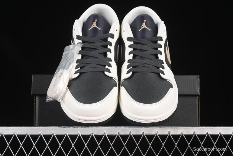 Nike Air Jordan 1 Low AJ1 Retro Casual Sneakers in Black White Grey - IH0649-021