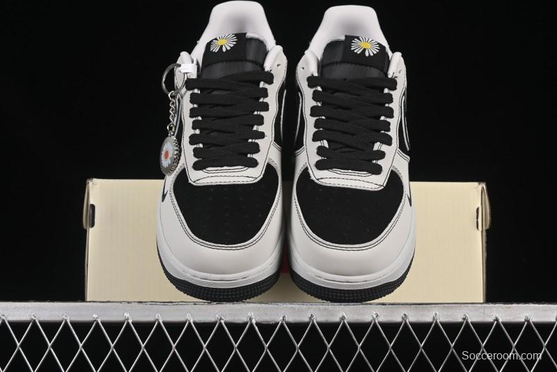 Nike Air Force 1'07 Low GD Collaboration Chrysanthemum Swoosh Casual Sneakers - DF0188-055