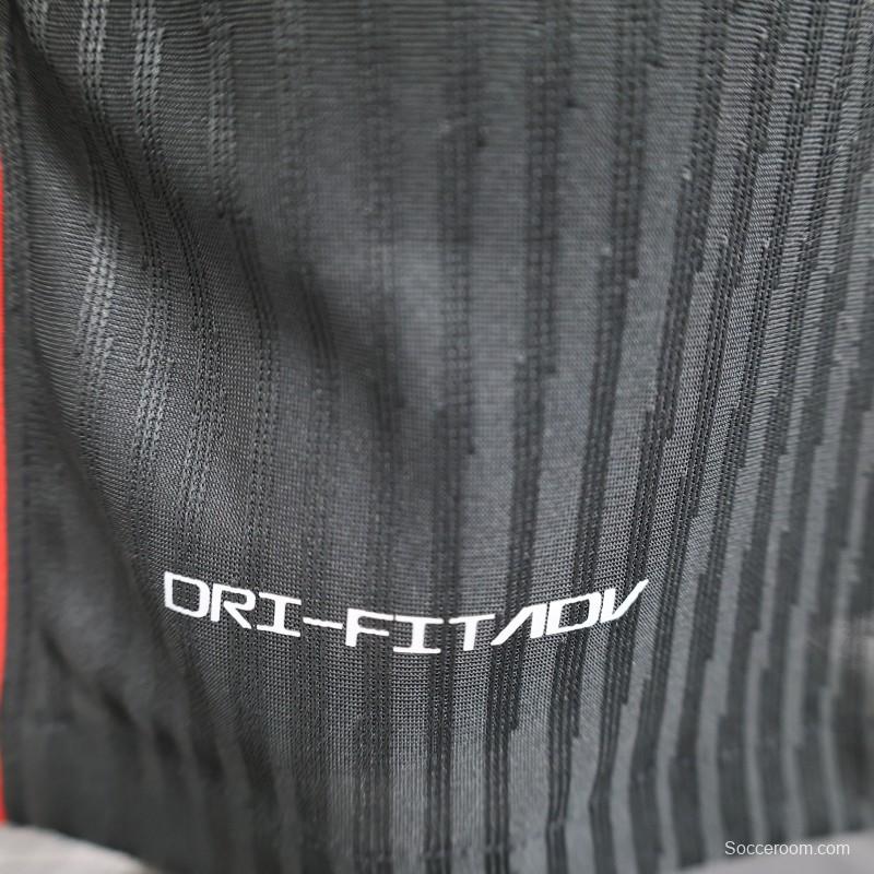 Player Version 24/25 Barcelona x Travis Scott Away Black Jersey With Red Sponsor