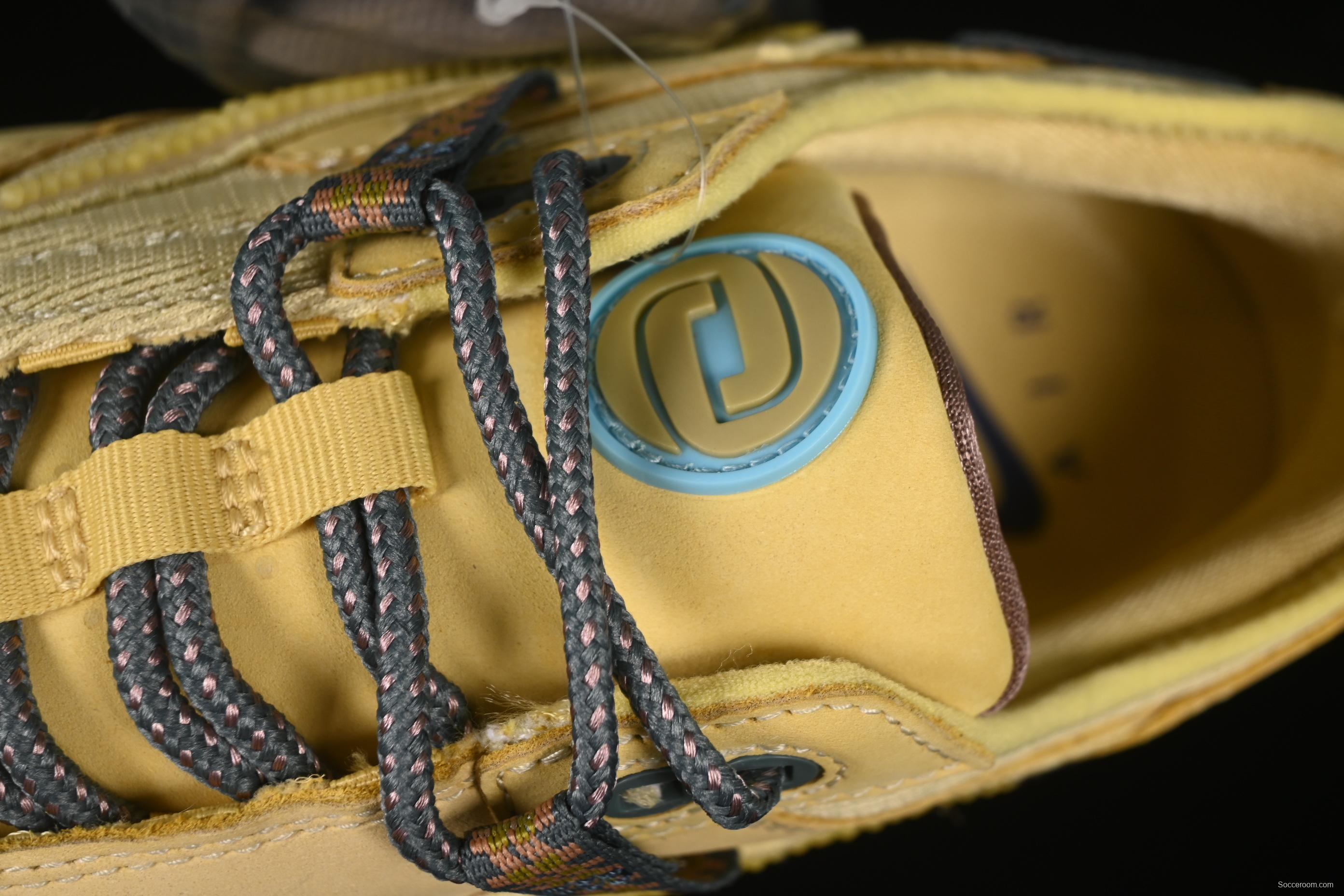 Nike Air Max 1 Travis Scott Collaboration Retro Running Shoes in Wheat Color with Reverse Swoosh - DO9392-700