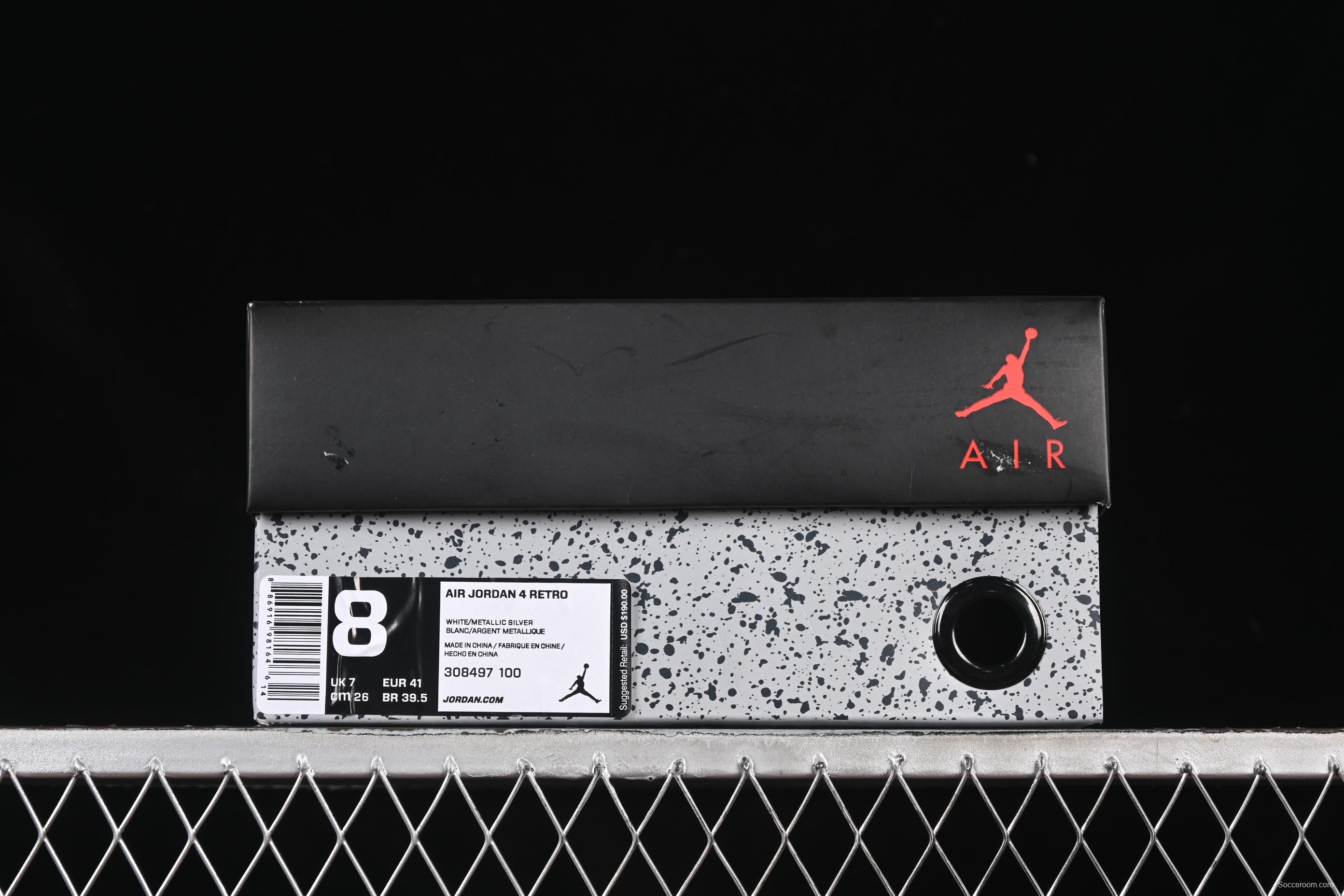 Nike Air Jordan 4 Retro PureMoney Sneakers - 308497-100