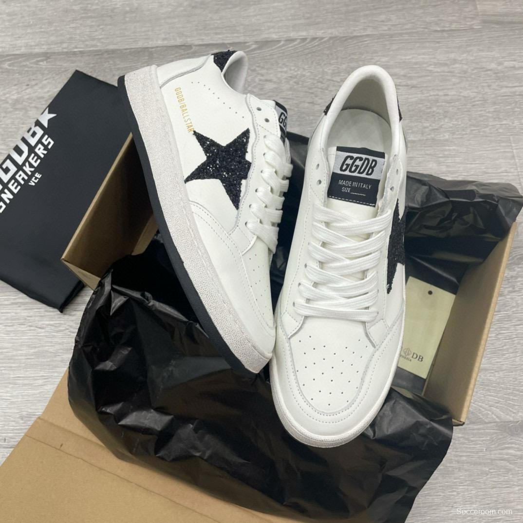 2024 Unisex GGDB White Black Leather Low Top Sneakers MJ00260