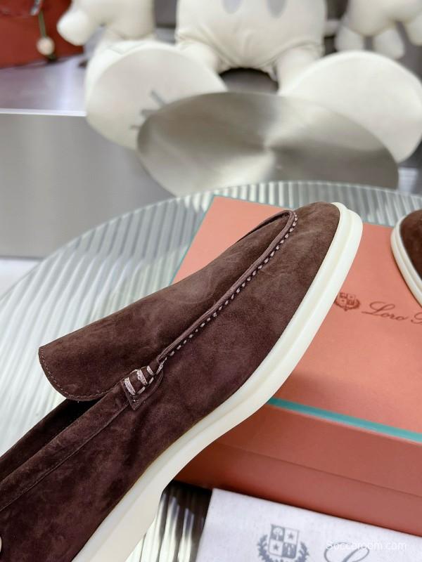 2024 Men LP Brown Suede Loafers MJ00270