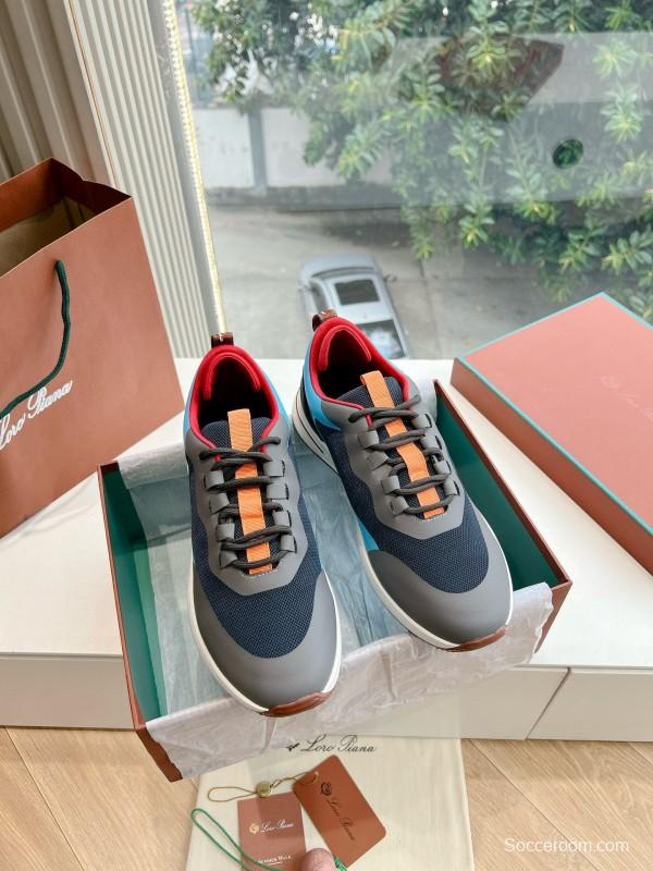 2024 Unisex Le Parmentier Blue Black Grey Knit Casual Shoes Top Version MJ00340