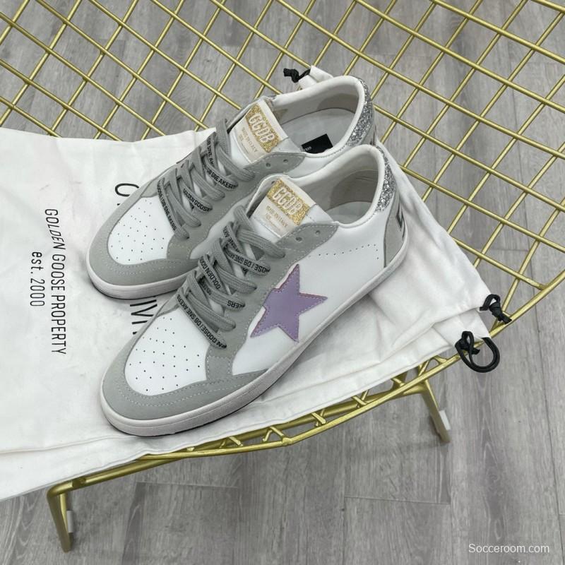2024 Unisex GGDB White Purple Grey Leather Suede Low Top Sneakers MJ00260