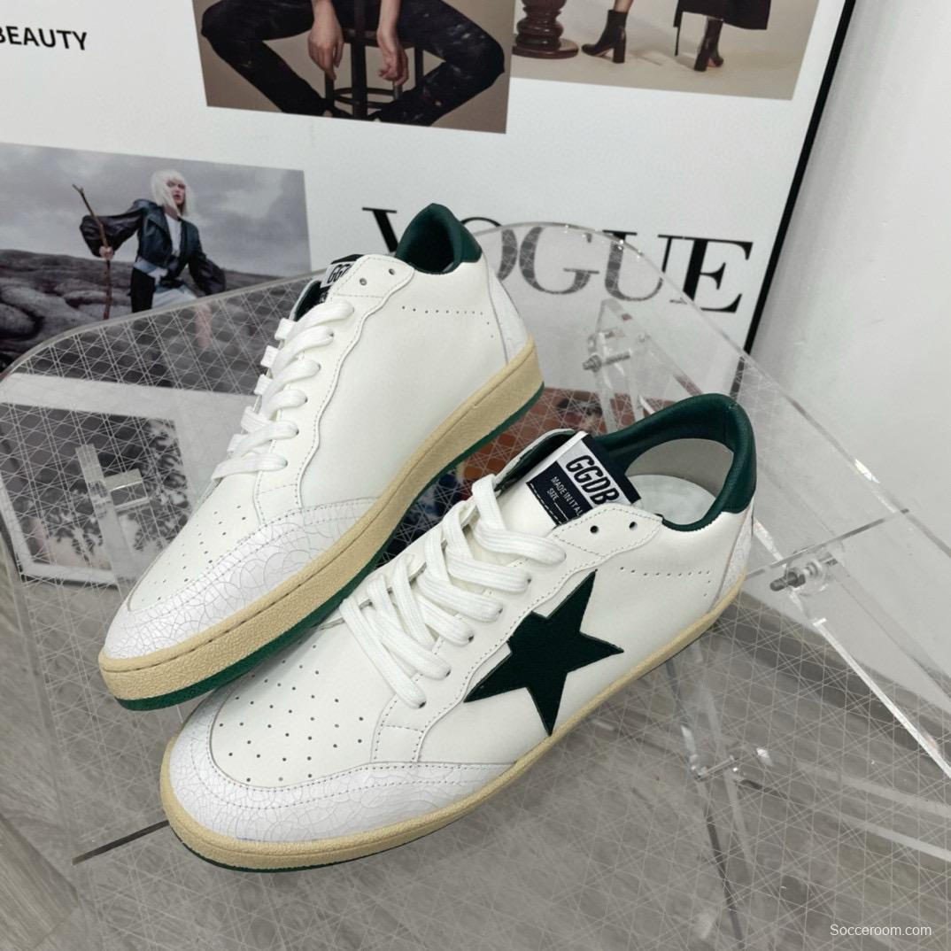 2024 Unisex GGDB White Green Leather Sneakers MJ00260