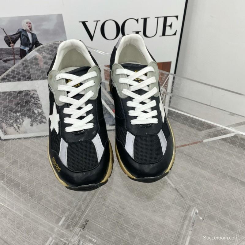 2024 Men GGDB Black White Suede Mesh Sneakers