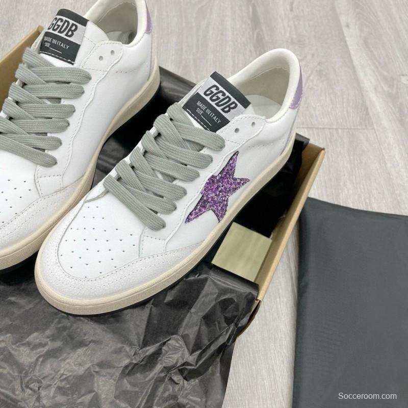 2024 Unisex GGDB White Purple Leather Sneakers MJ00260