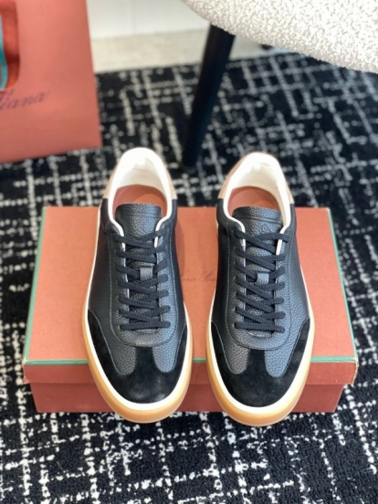 2024 Men LP Black Suede Leather Sneakers MJ00320