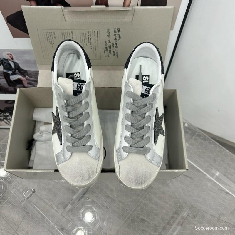 2025 Unisex GGDB White Black Leather Sneakers