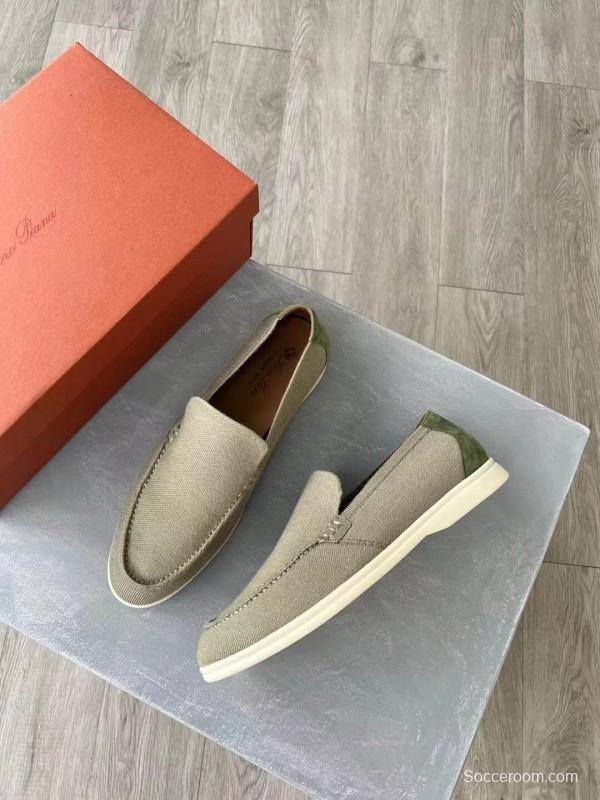 2025 Unisex Kiton Brown Wool Blend Loafers AS00280