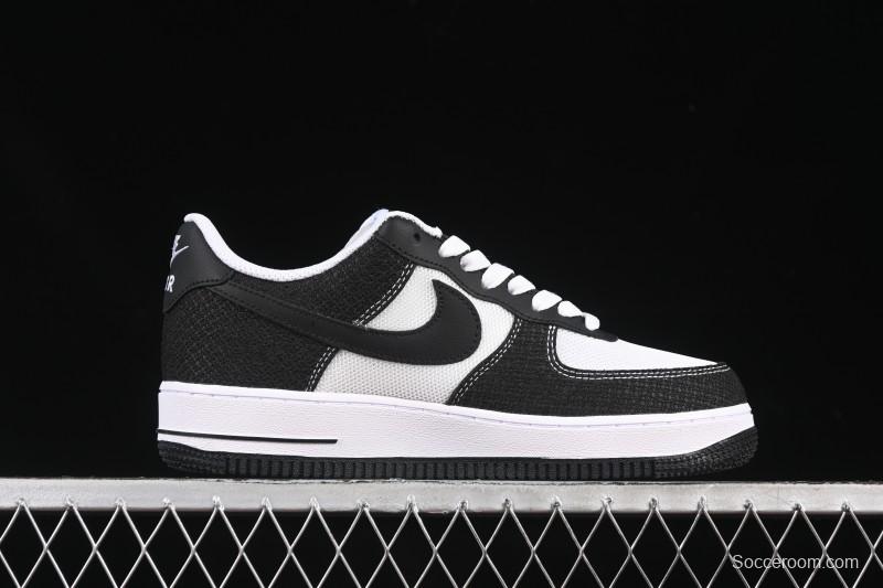Nike Air Force 1'07 Low Custom Denim Swoosh Casual Sneakers - ZH0316-091