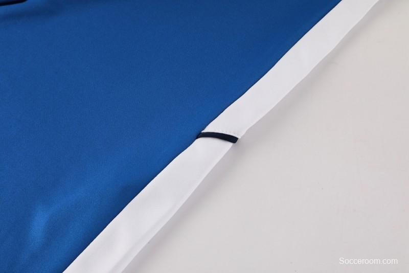 2025 Nike Blue Full Hoodie Zipper Jacket +Long Pants