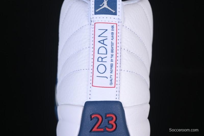 Nike Air Jordan 12 Retro French Blue And White Basketball Shoes - CT8013-114