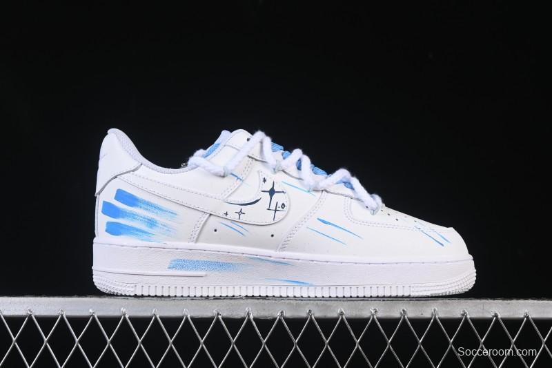 Nike Air Force 1 '07 Low Sagittarius Hand-Painted Doodle Zodiac Series Low-Top Casual Sneakers - 11231221