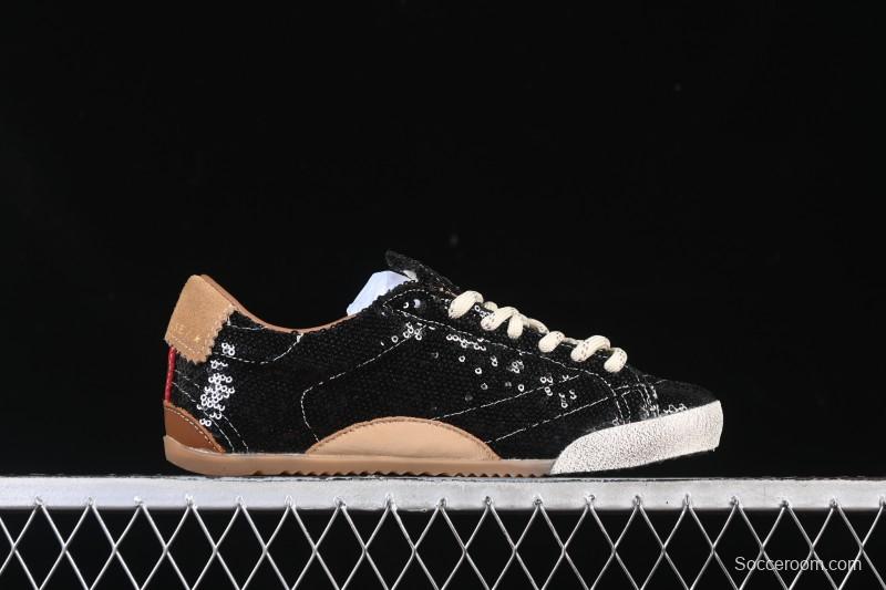 Golden Goose True Star Distressed Leather Sneakers - GGDB