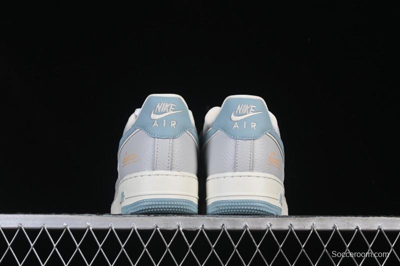 Nike Air Force 1'07 Low Gucci Collaboration Gray Blue Casual Sneakers - YF9511-800