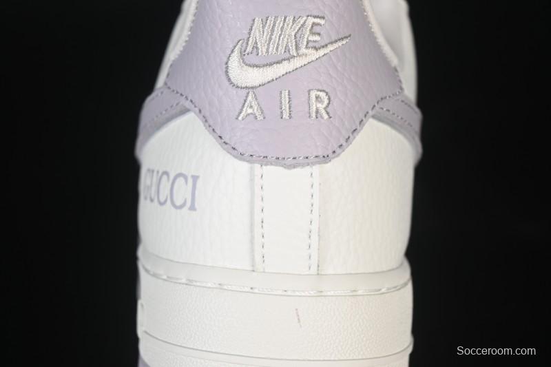 Nike Air Force 1'07 Low Gucci Collaboration White Light Brown Low-Top Casual Sneakers - YF9511-807