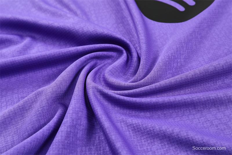 25/26 Barcelona Purple Joint Edition with XS Short Sleeve+Soccer Shorts