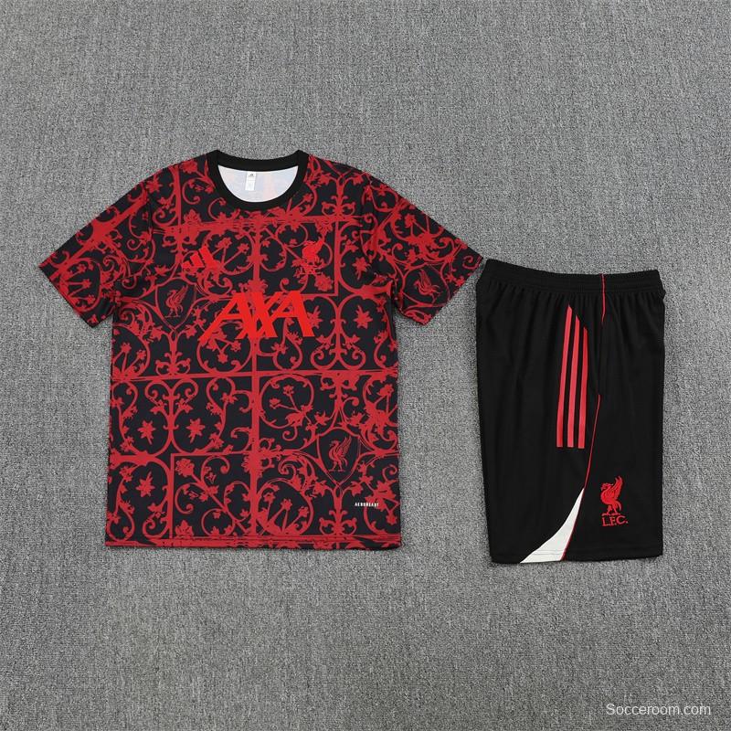 25/26 Liverpool Red Camouflage Short Sleeve Jersey+Shorts with XS