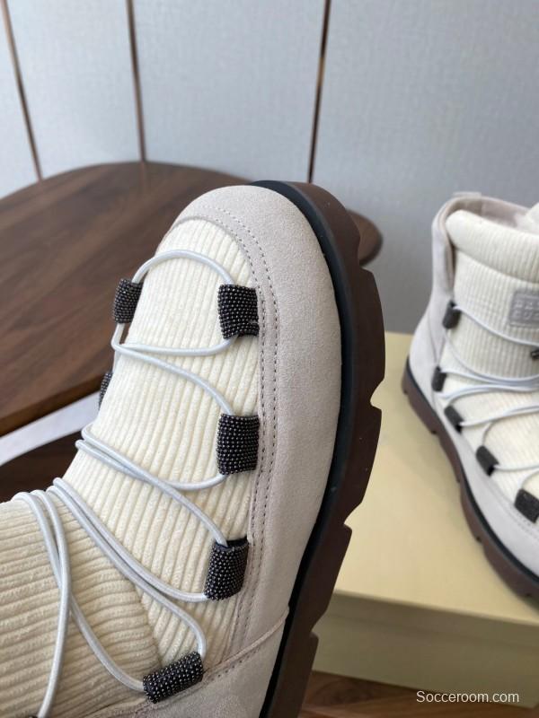 Brunello Cucinelli Open Walk Ankle Boot Winter Snow Boots - AS00410