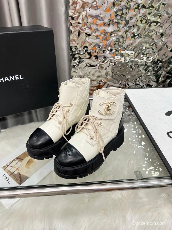 Chanel 2025/SS Autumn Winter New Boots with Double C Leather Buckle - LY00340