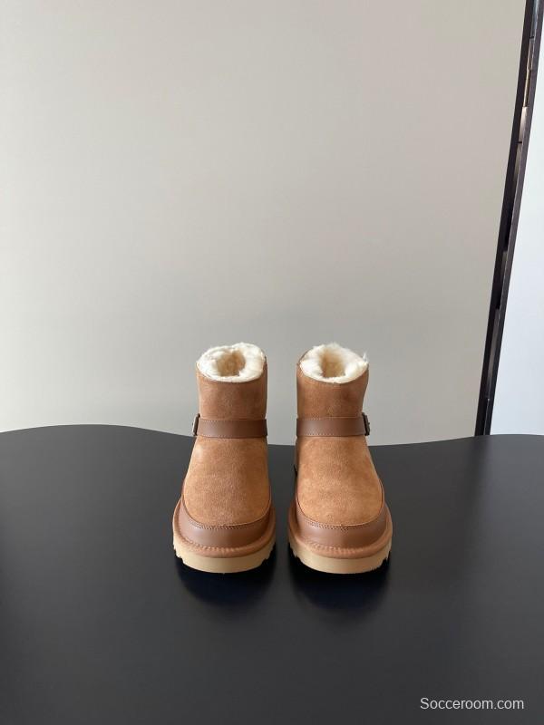 UGG 4512 Flat Buckle Ultra Wool Anti-Slip Snow Boots - AS00290