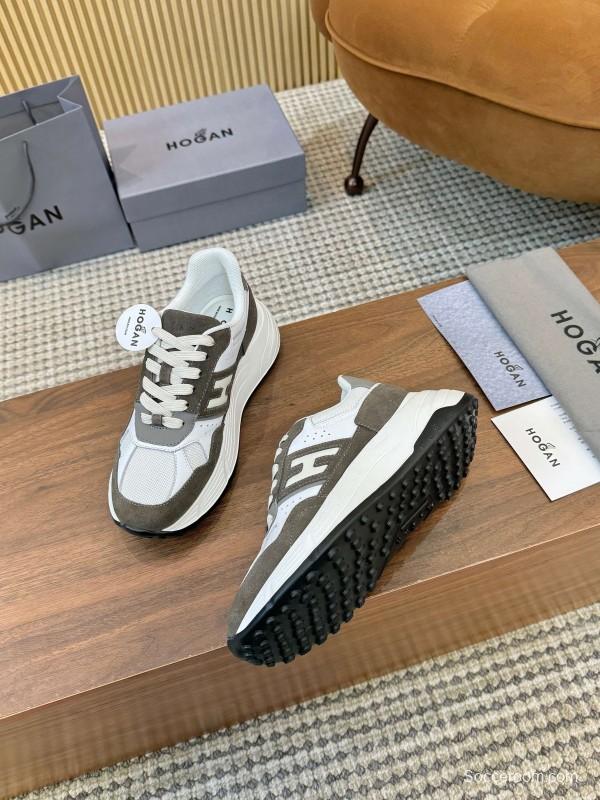 Hogan H-STRIPES Series Couple Thick Sole Dad Shoes Leisure Sneakers - LY00370/LY00380