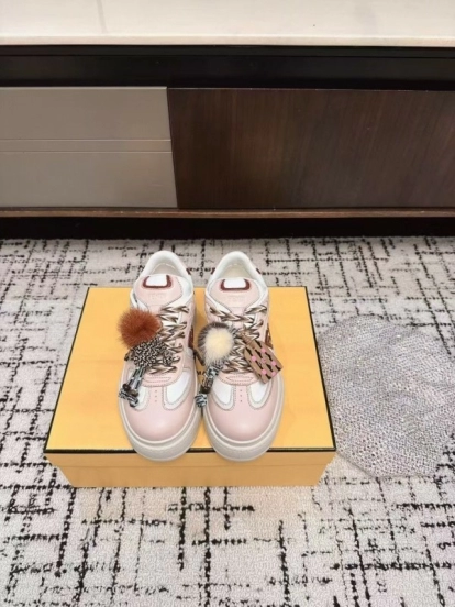 Fendi Match Series Thick Sole Couples Casual Sneakers - KFY00320