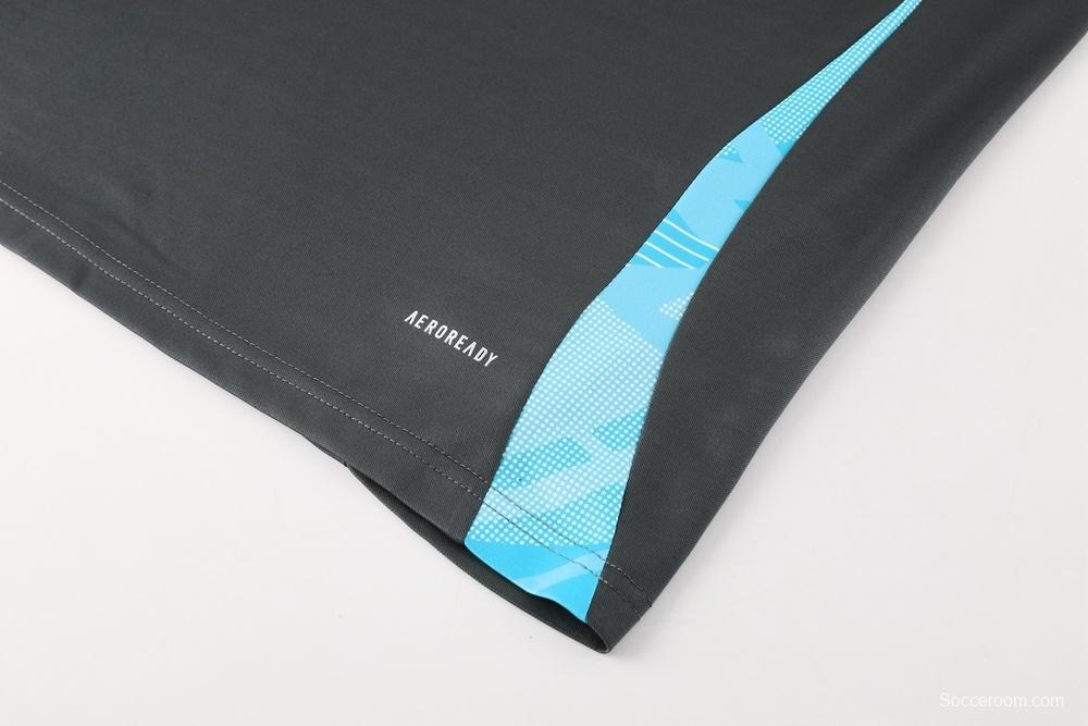 2025 Argentina Dark Gray Short Sleeve+Soccer Shorts