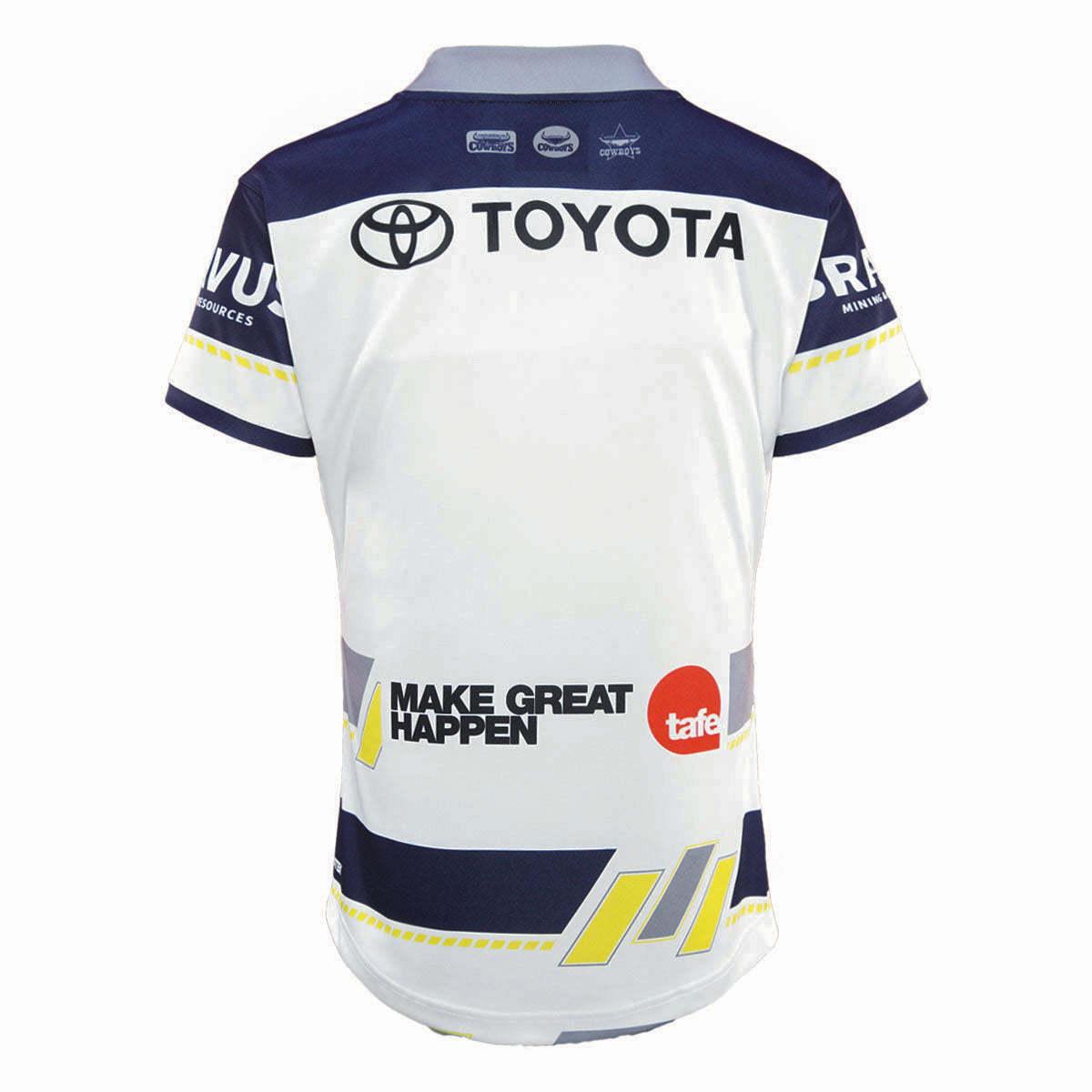 2025 North Queensland Cowboys White Navy Grey 30 Years Anniversary Away Jersey