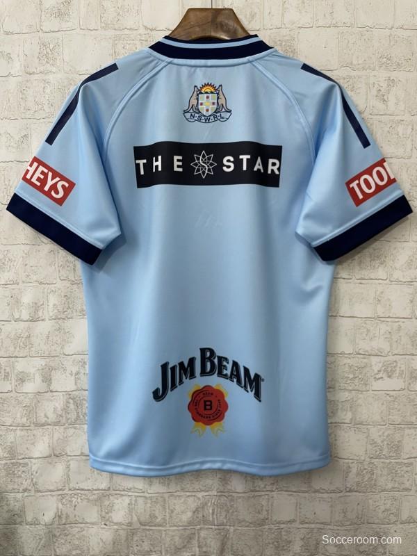 2026 NSW Blues Sky Blue with Navy Trim  Jersey