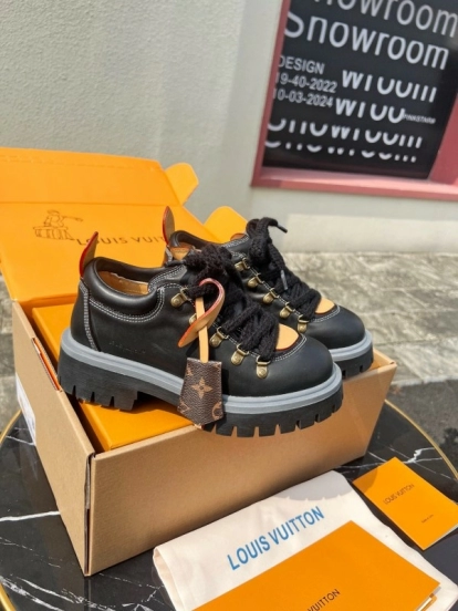 Louis Vuitton REMIX Lace-Up Derby Hiking Shoes - LY00340