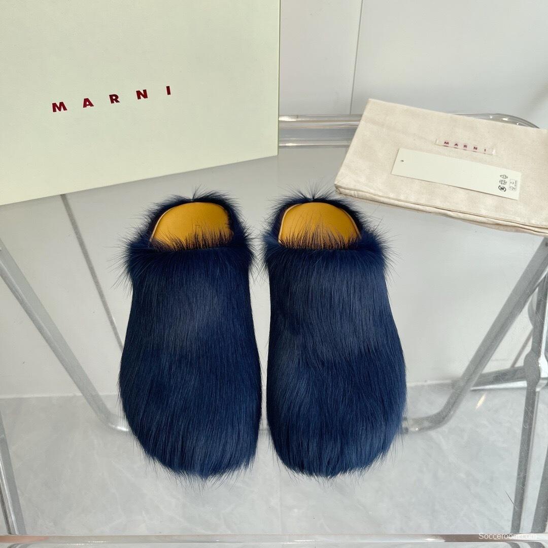 Marni 2025/SS Mule Shoes with Pony Hair - LY00