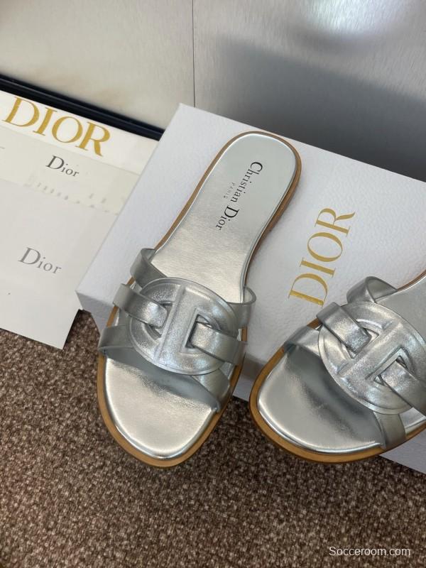 Dior D-Club Jelly Color Hollow Layered Cross Strap Women's Sandals - KFY00280