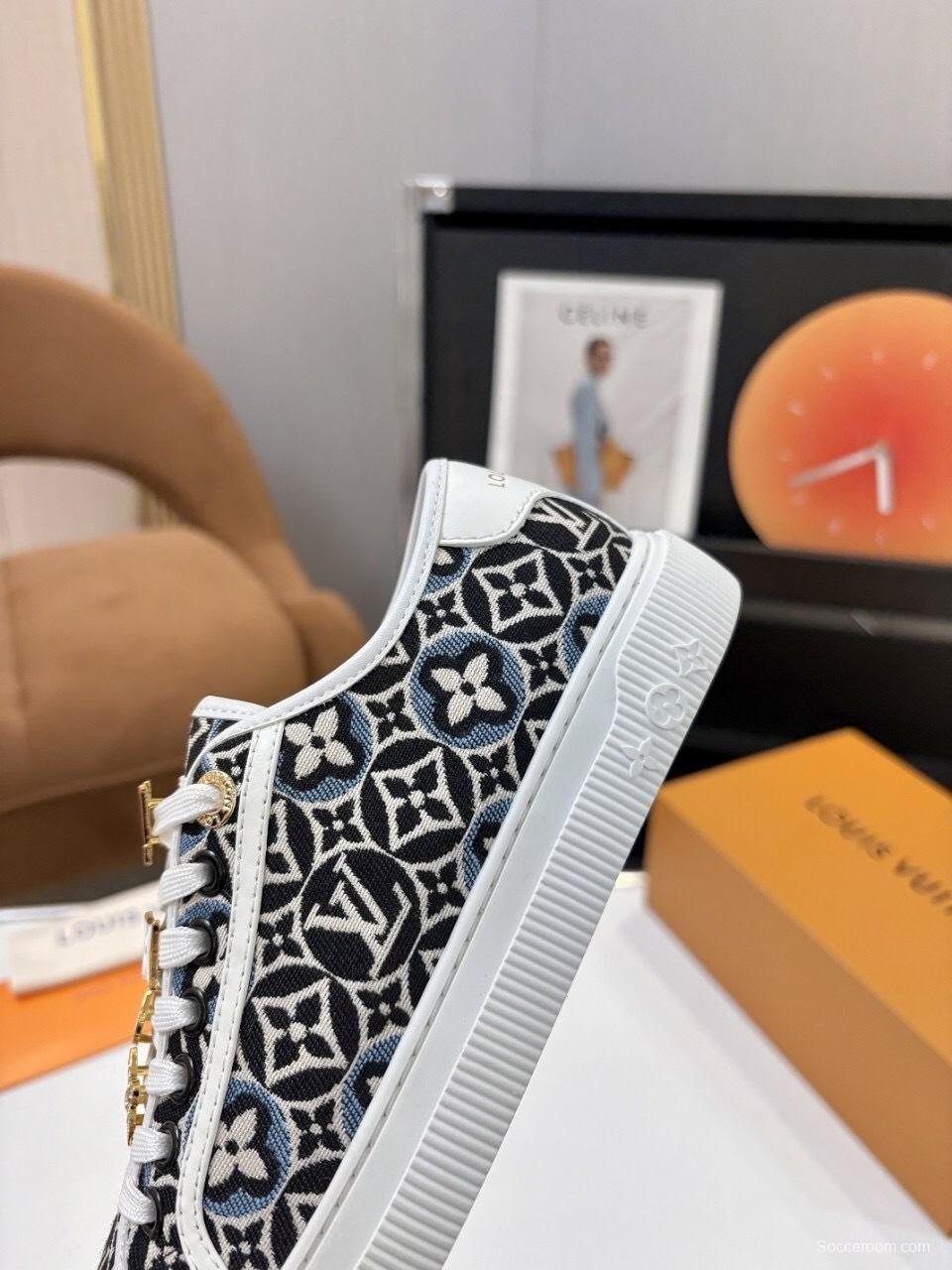 Louis Vuitton Lagoon Series Denim Sneakers with Buckle - AS00300