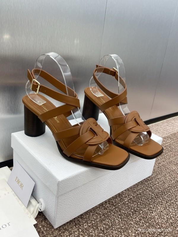 Dior D-Club Jelly Color Hollow Layered Cross Strap High Heel Women Shoes - KFY00290