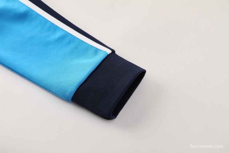 25/26 SSC Napoli Sky Blue Full zipper Jacket Tracksuit+ long pants