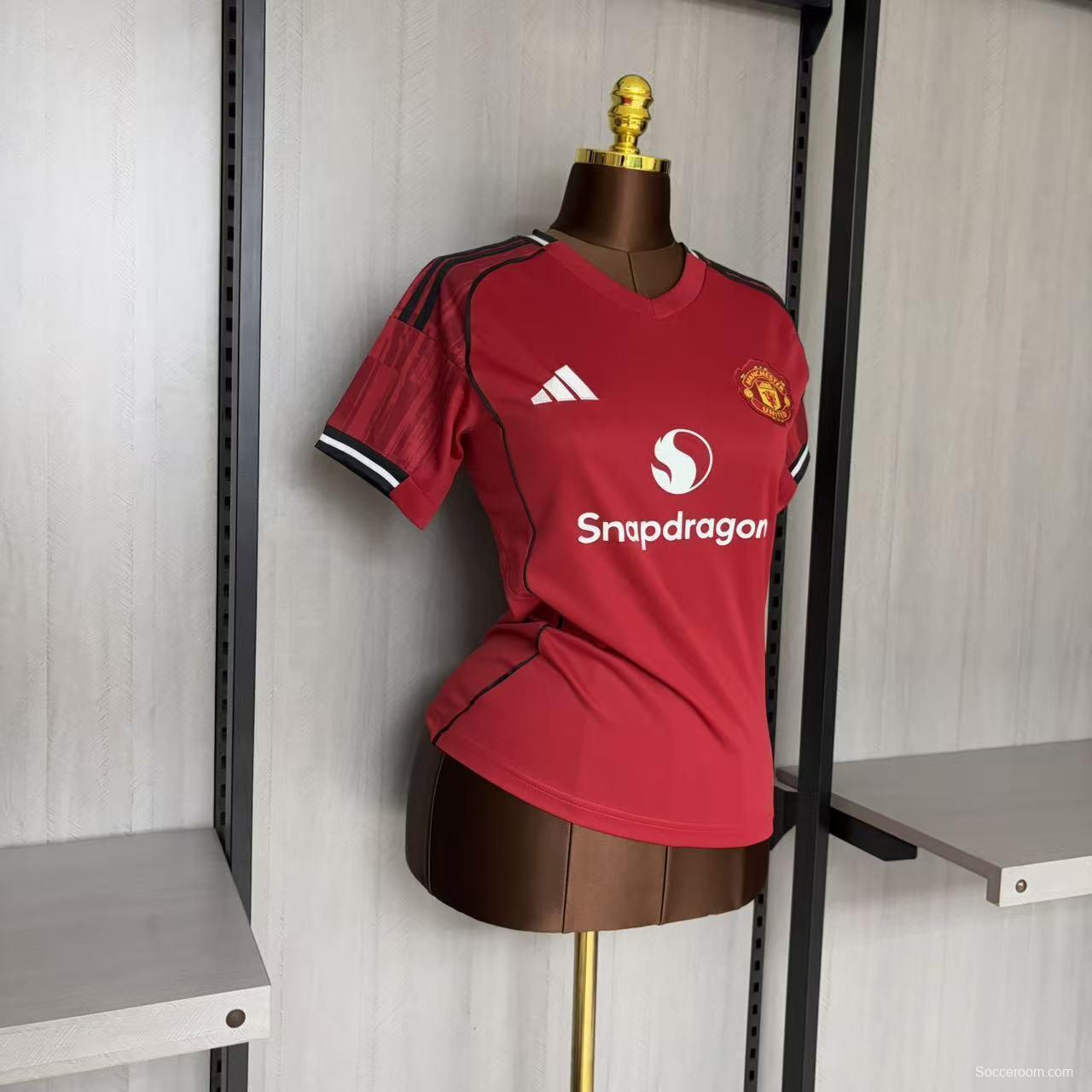 25/26 Women Manchester United Home Jersey