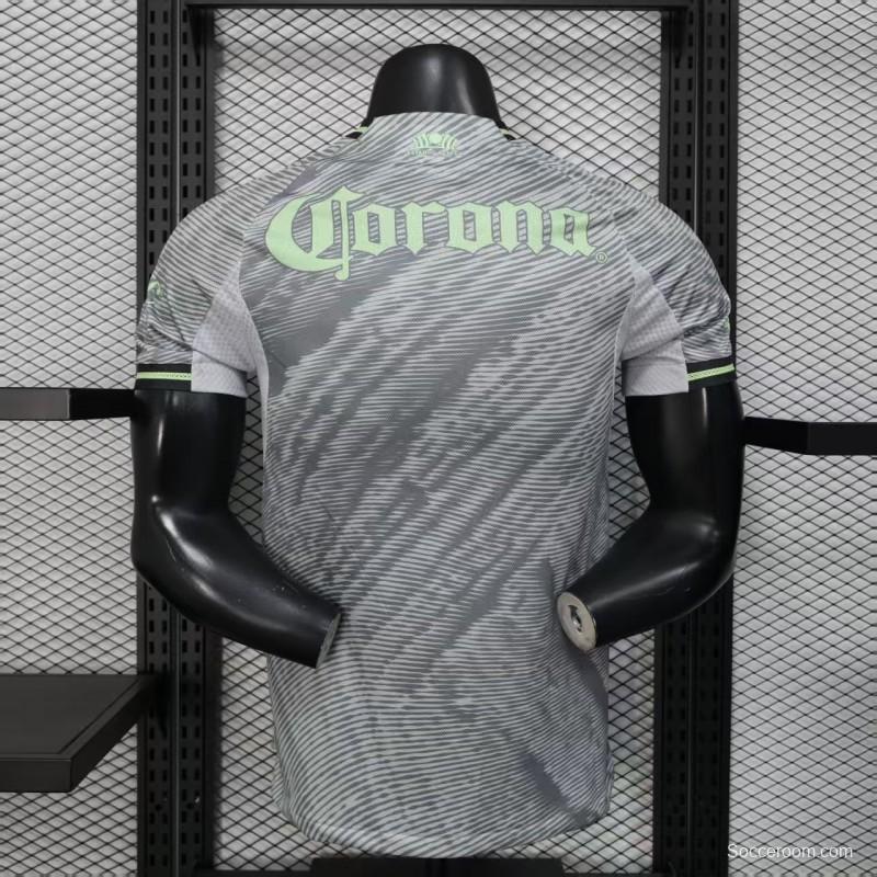25/26 Player Version  Club América Third Gray Neon Green Jersey