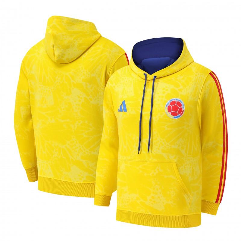 25/26 Colombia Yellow Embroidered Logo Hoodie