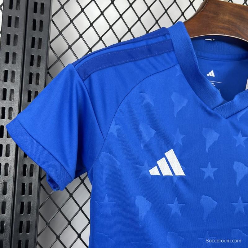 2026/27 Womens Cruzeiro Crop Top Home Jersey