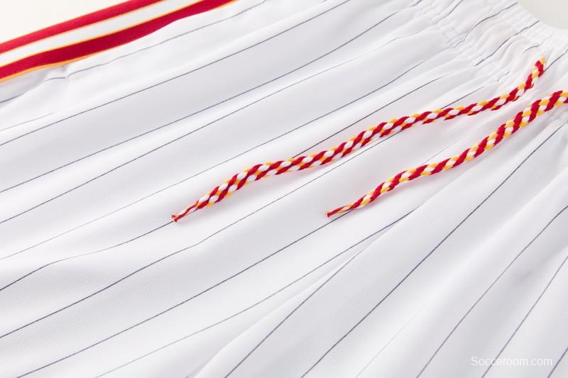 26/27 AS Roma White Short Sleeve+Soccer Shorts